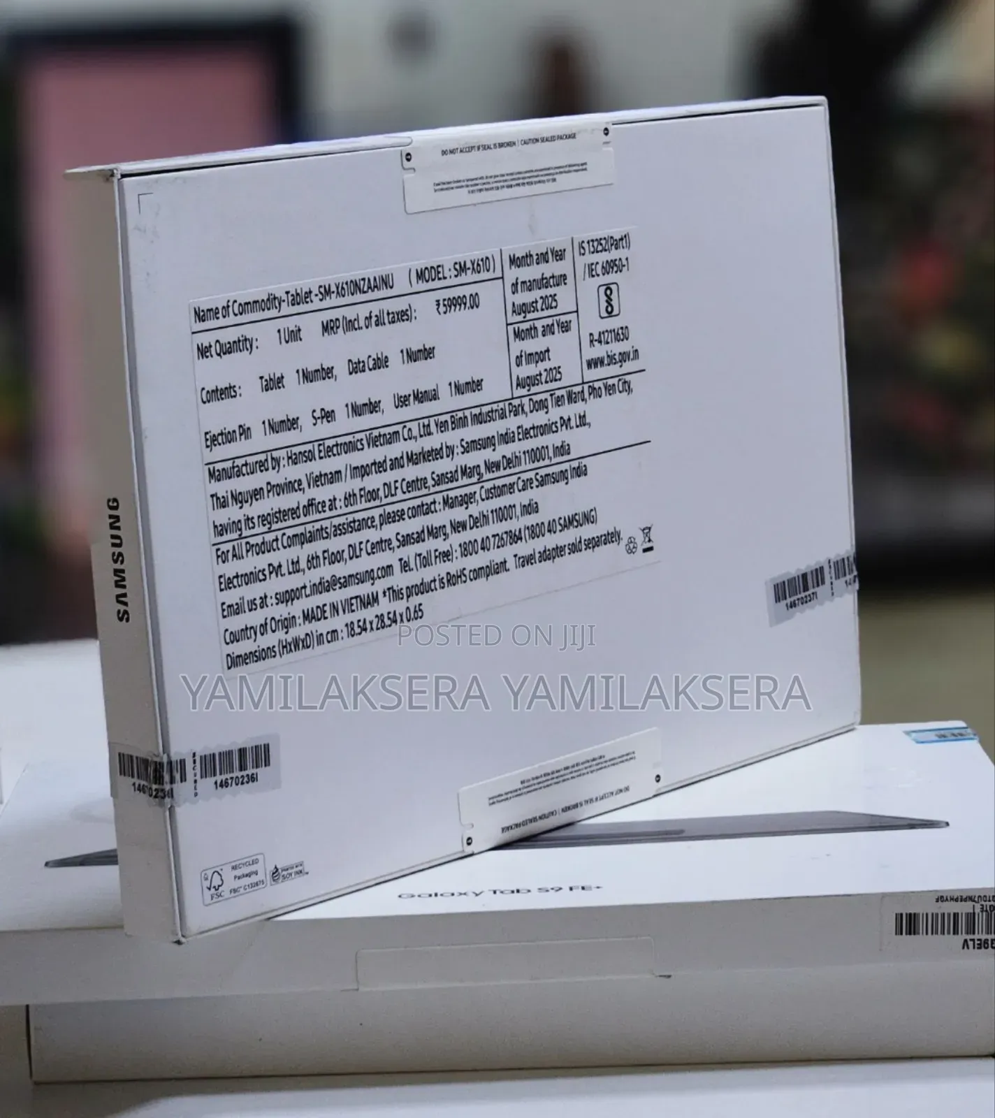 New Samsung Galaxy Tab S9 FE+ 128 GB Silver