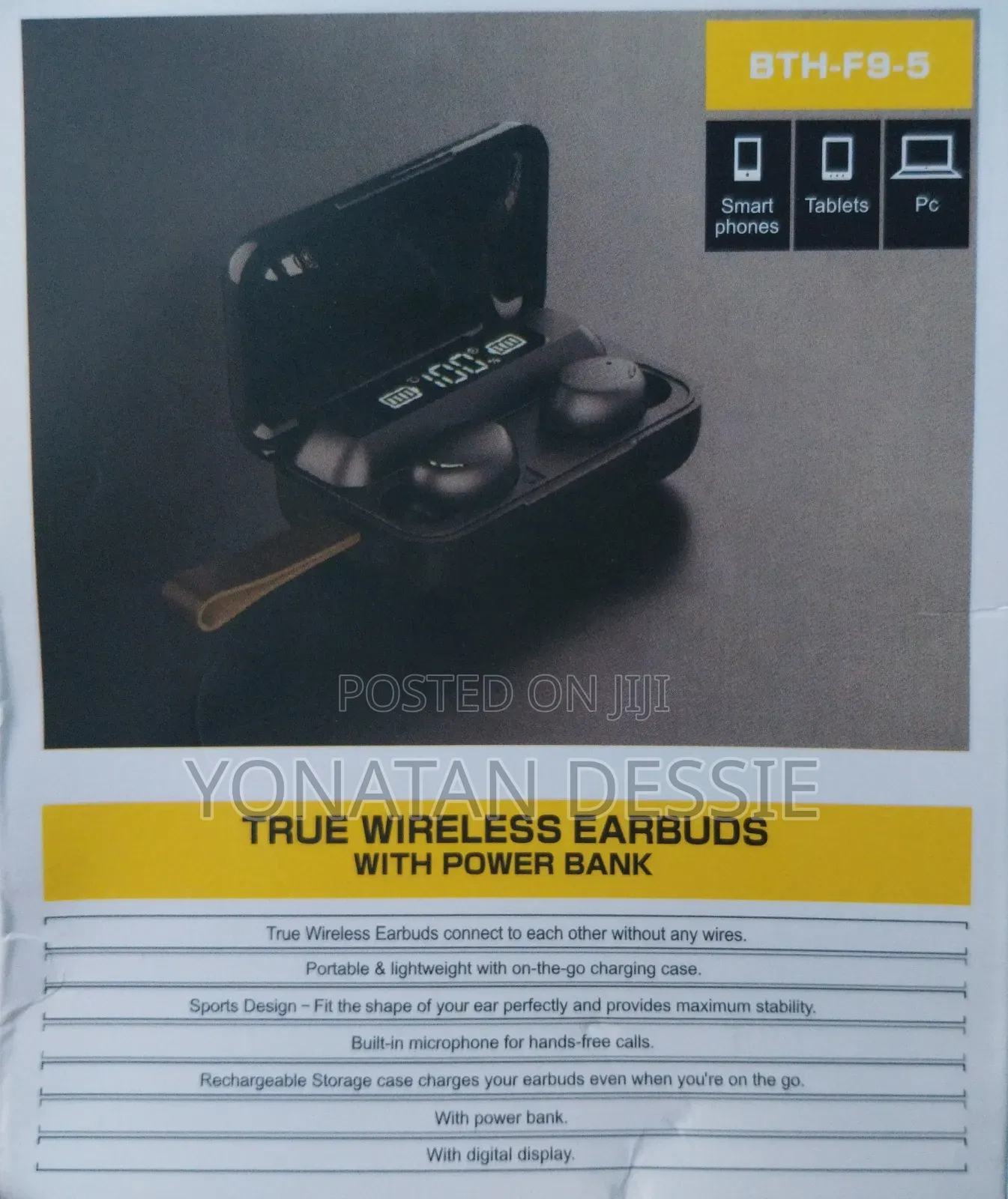 Wireless Earbuds With Power Bank