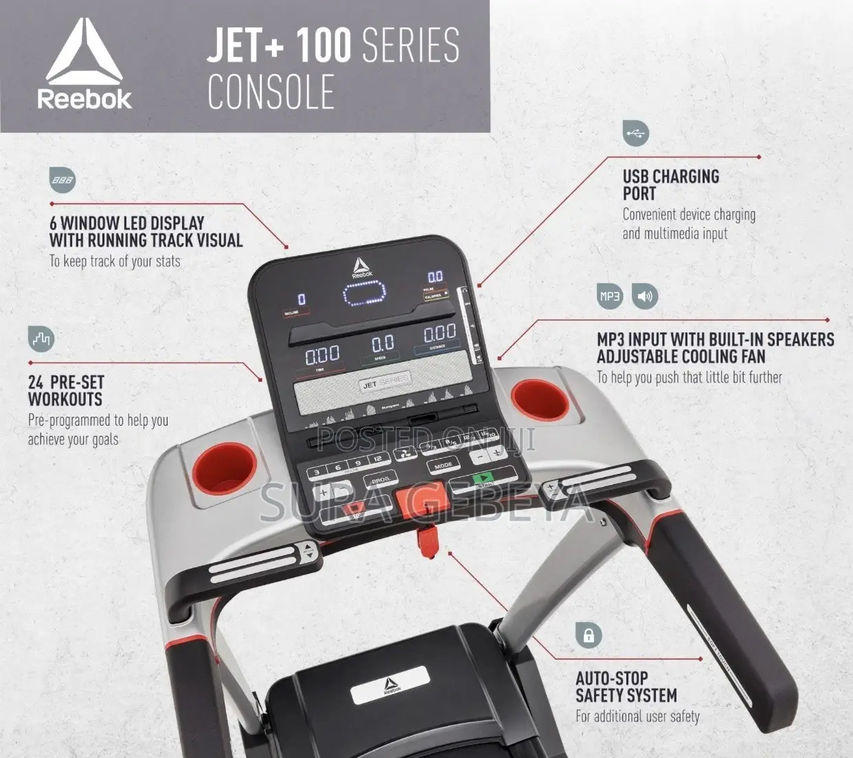 Home Gym at It's Finest Reebok Treadmills(Bike+Running Machines)