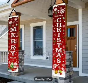 1 Pair Festive Christmas Door Hanging Banner
