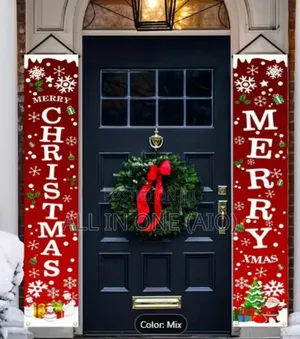 1 Pair Festive Christmas Door Hanging Banner