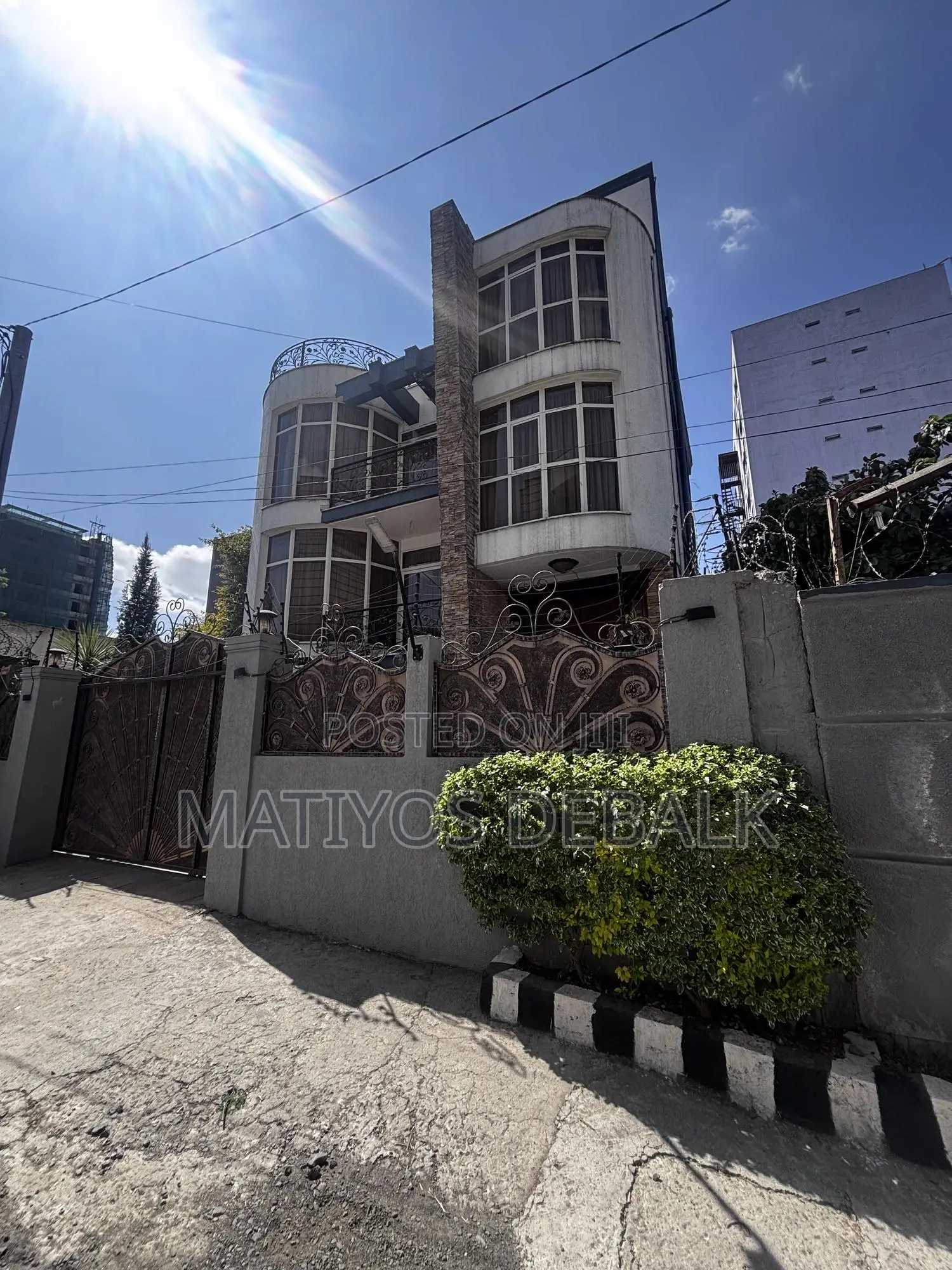 Furnished 4bdrm House in Private, Bole for rent