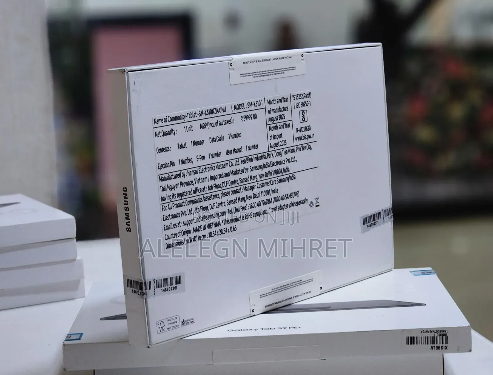 New Samsung Galaxy Tab S9 FE 128 GB Pink