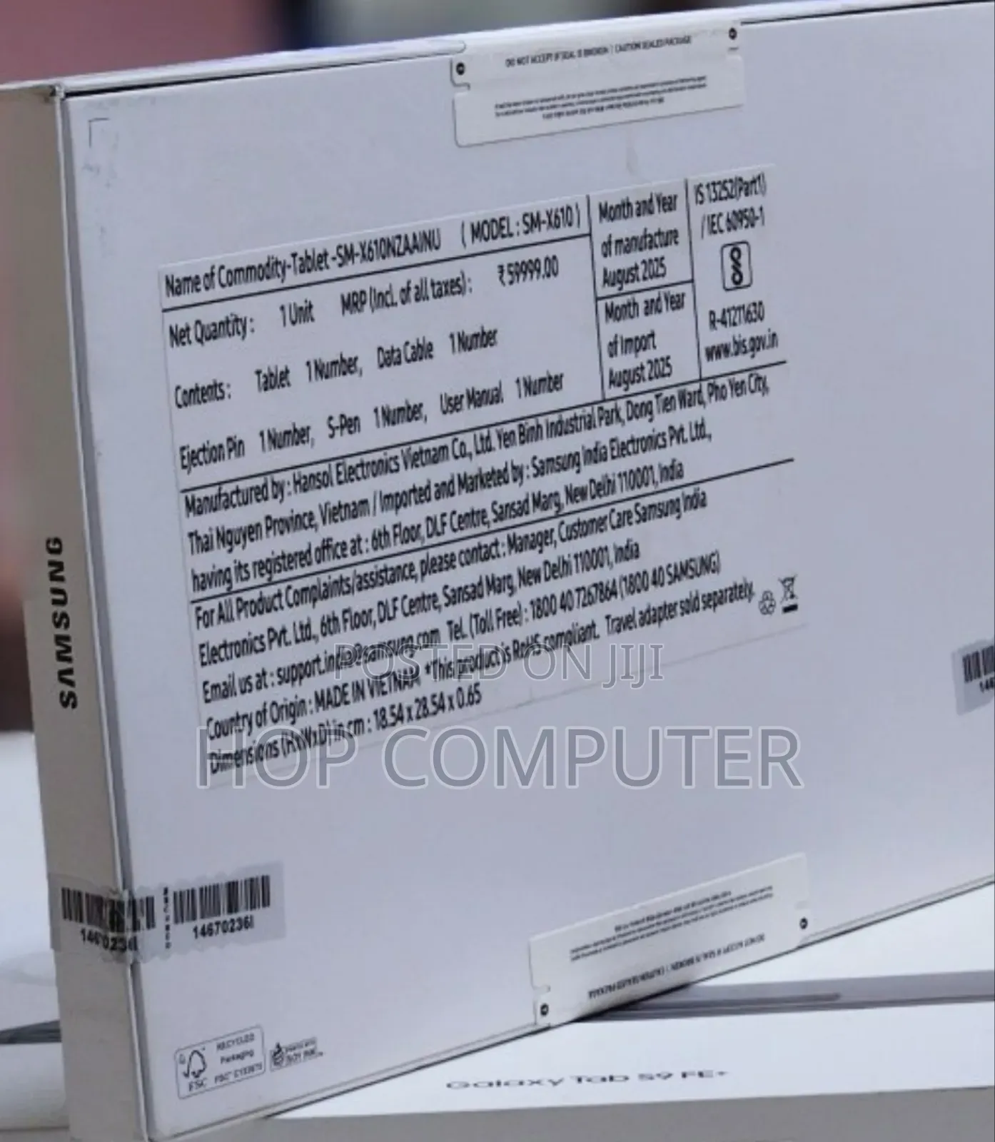 New Samsung Galaxy Tab S9 FE 128 GB