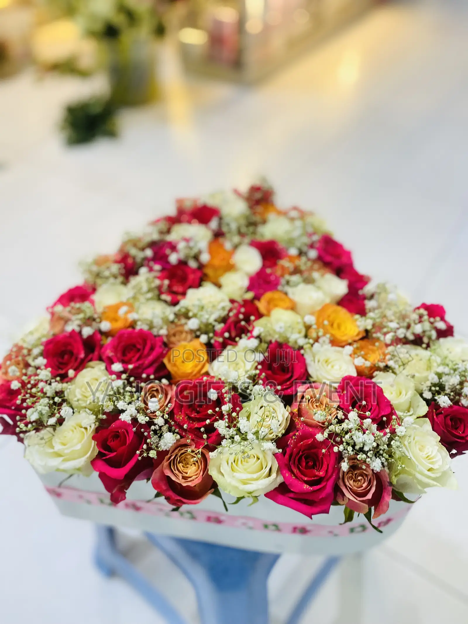 Table Flower With Heart Shape