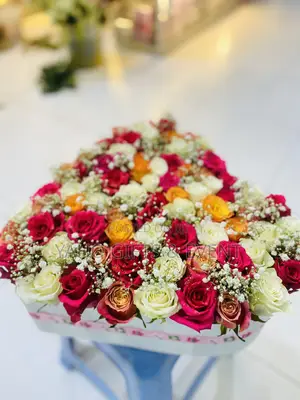 Table Flower With Heart Shape