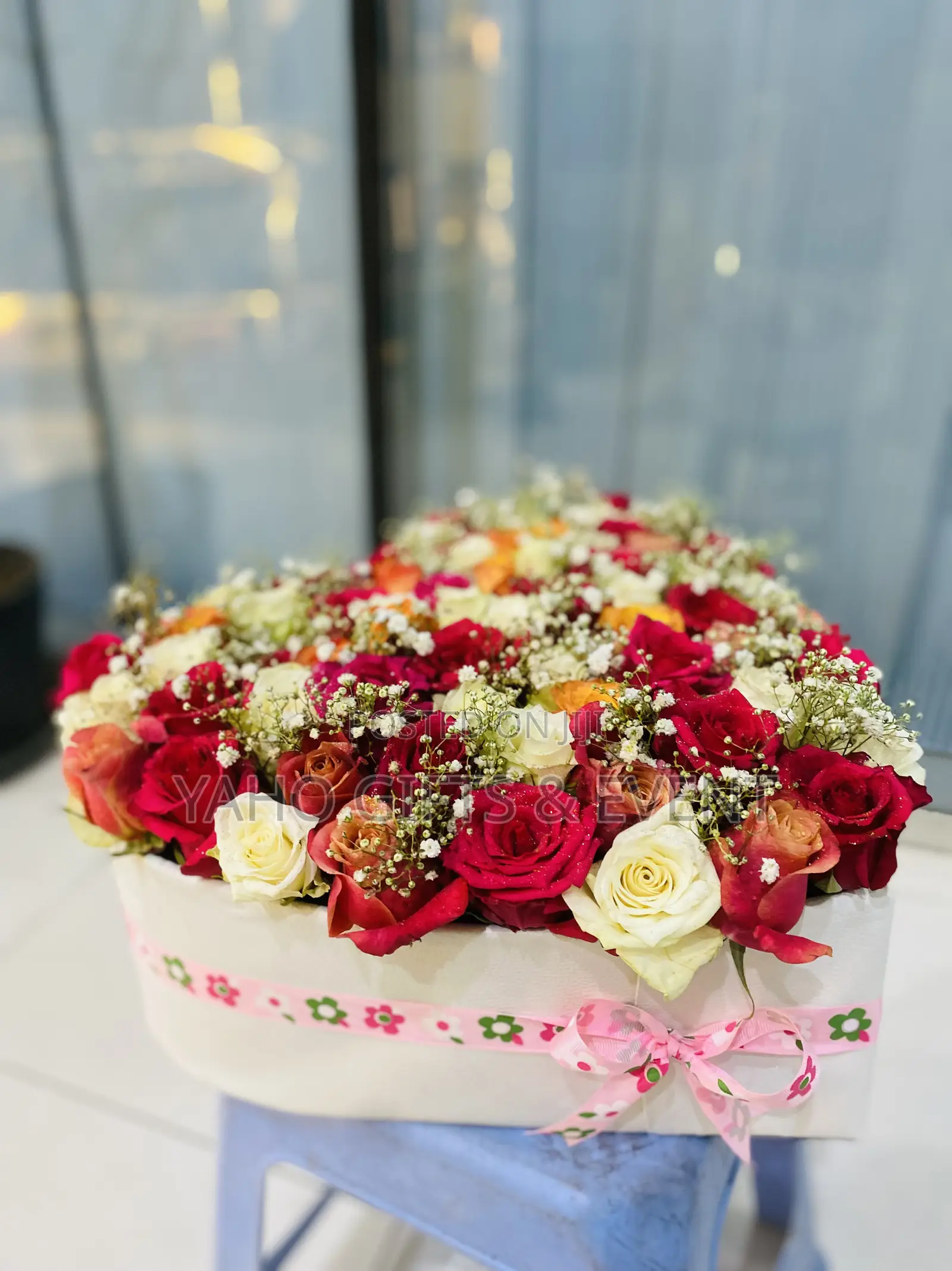 Table Flower With Heart Shape