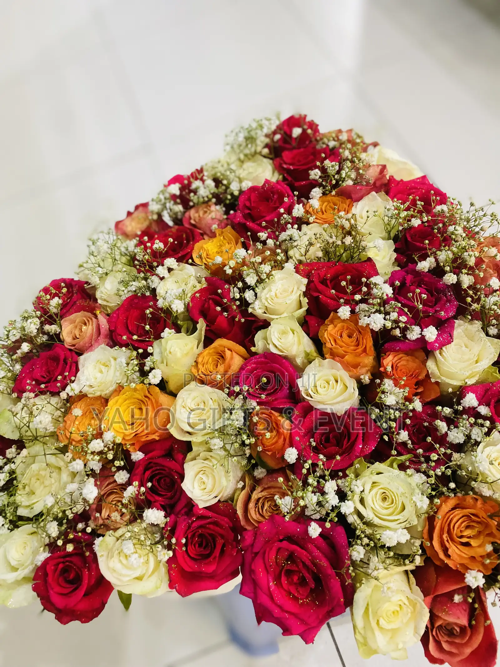 Table Flower With Heart Shape