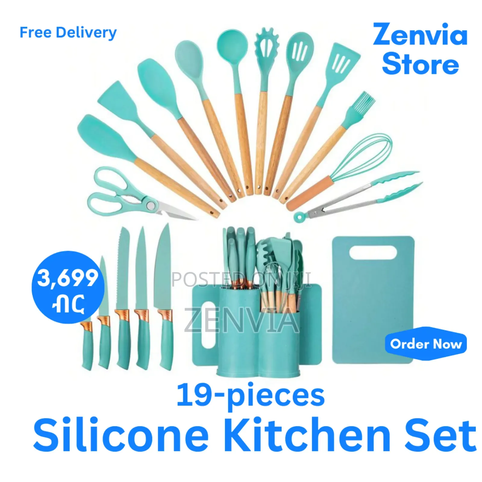19-Piece Premium Silicone Kitchen Set | Free Delivery |