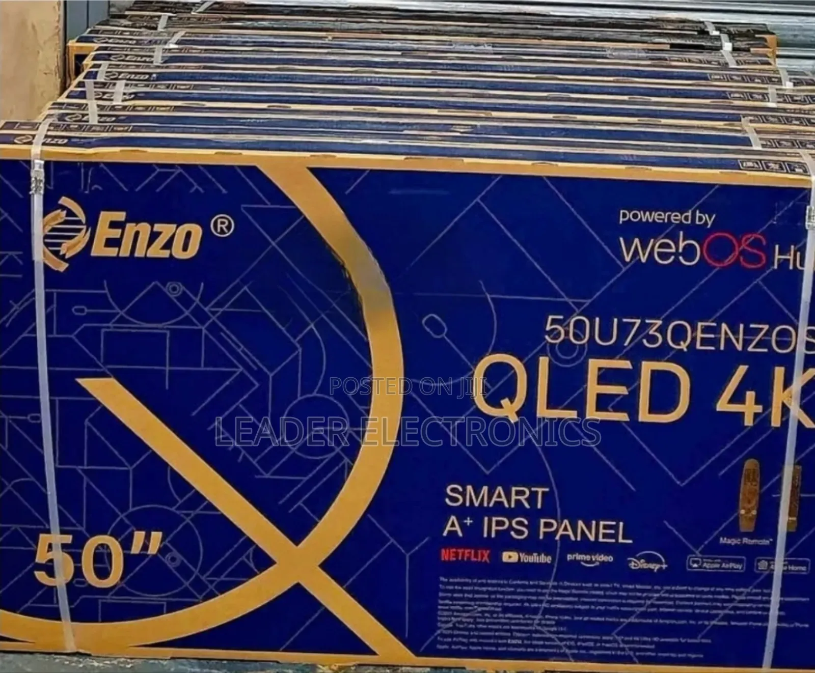 “Enzo 50'' Smart Android Tv – Ultra Slim, Ultra Clear