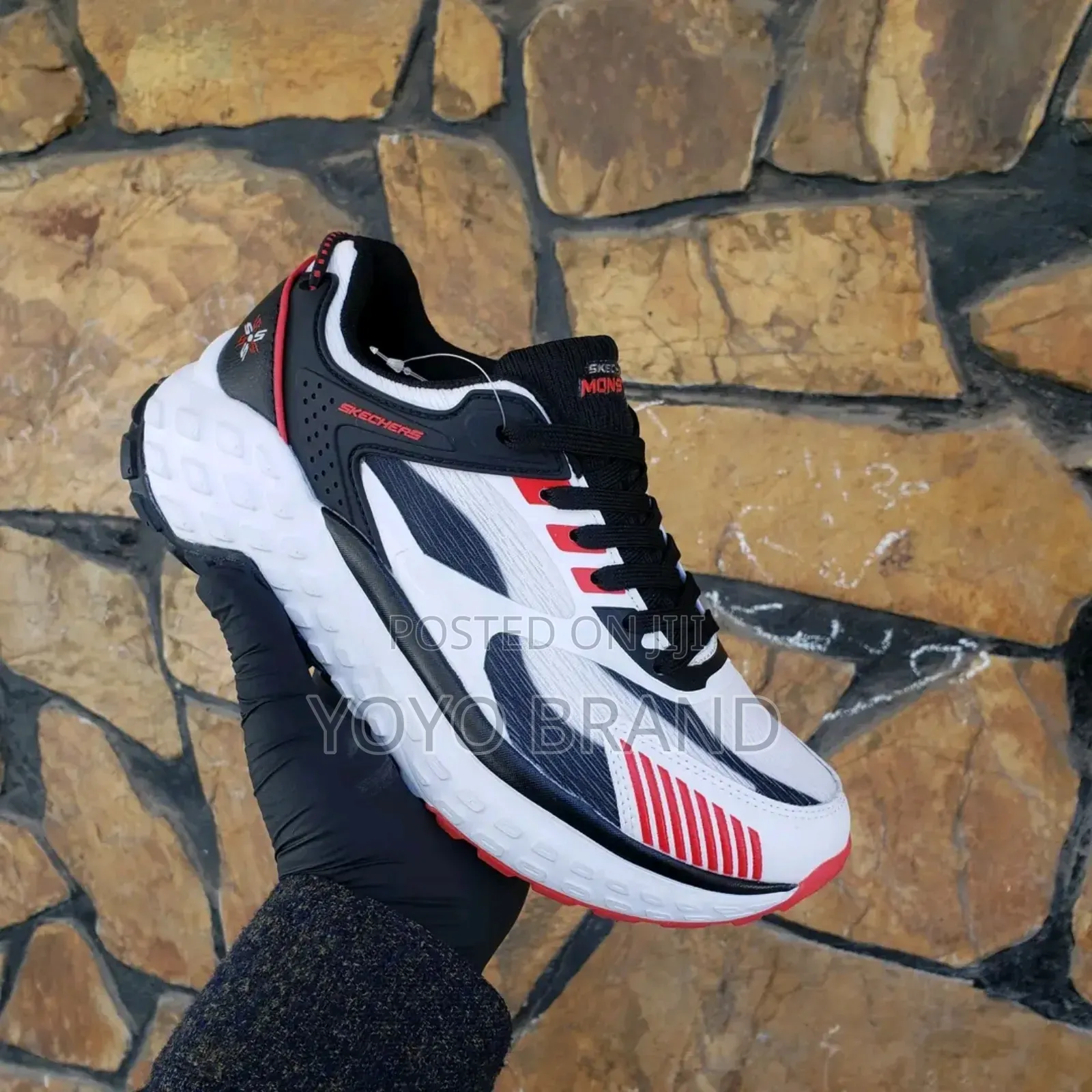 Skechers Monster Air Coolded White Red