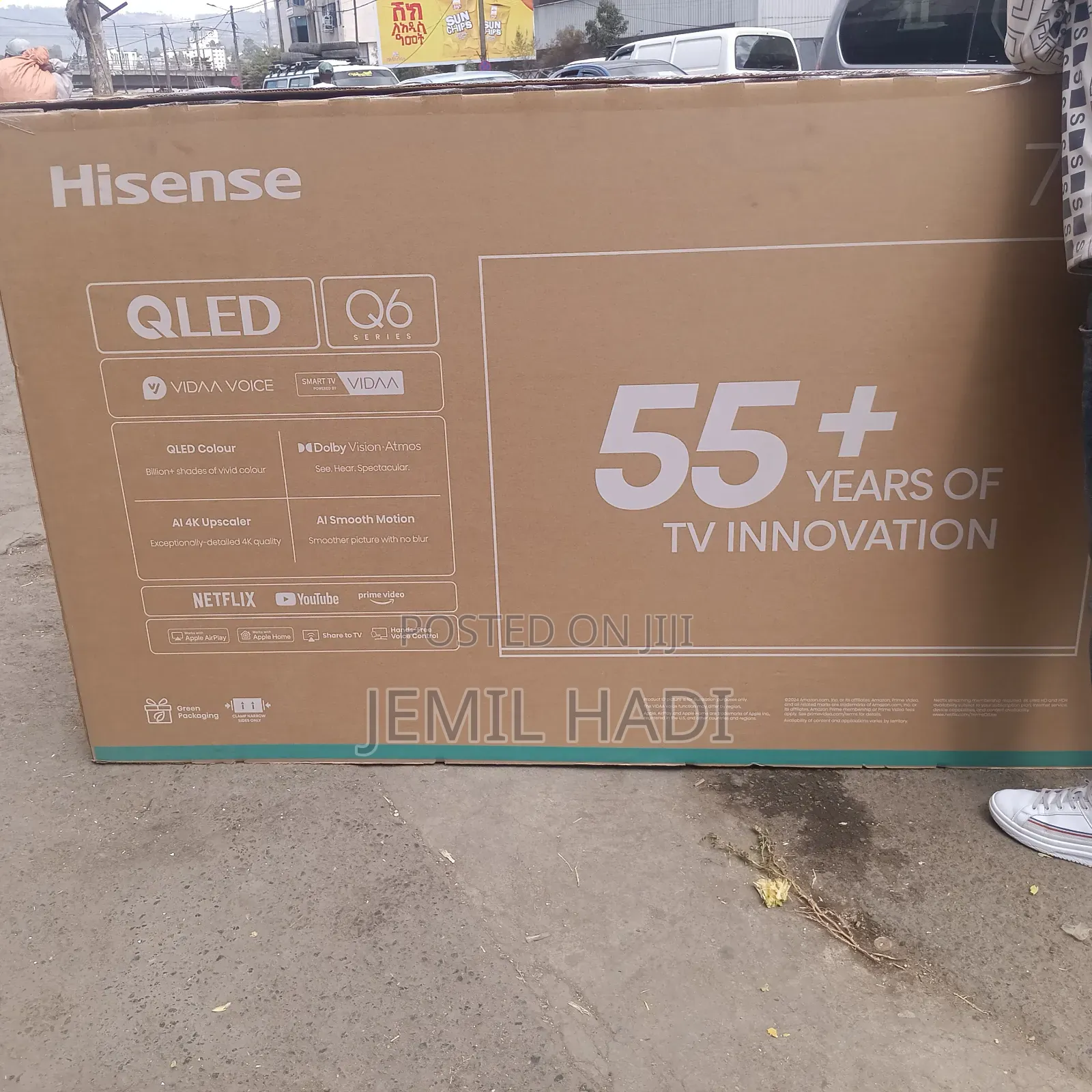 Hisense Smart Qled Tv75 Andraid Framless Brand