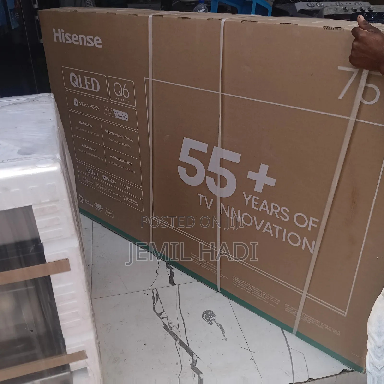 Hisense Smart Qled Tv75 Andraid Framless Brand