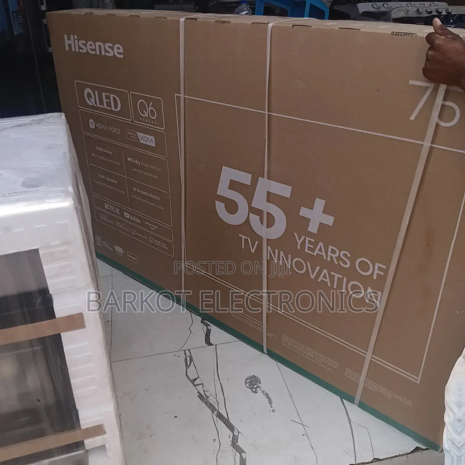 Hisense Smart Qled Tv75 Andraid Framless Brand