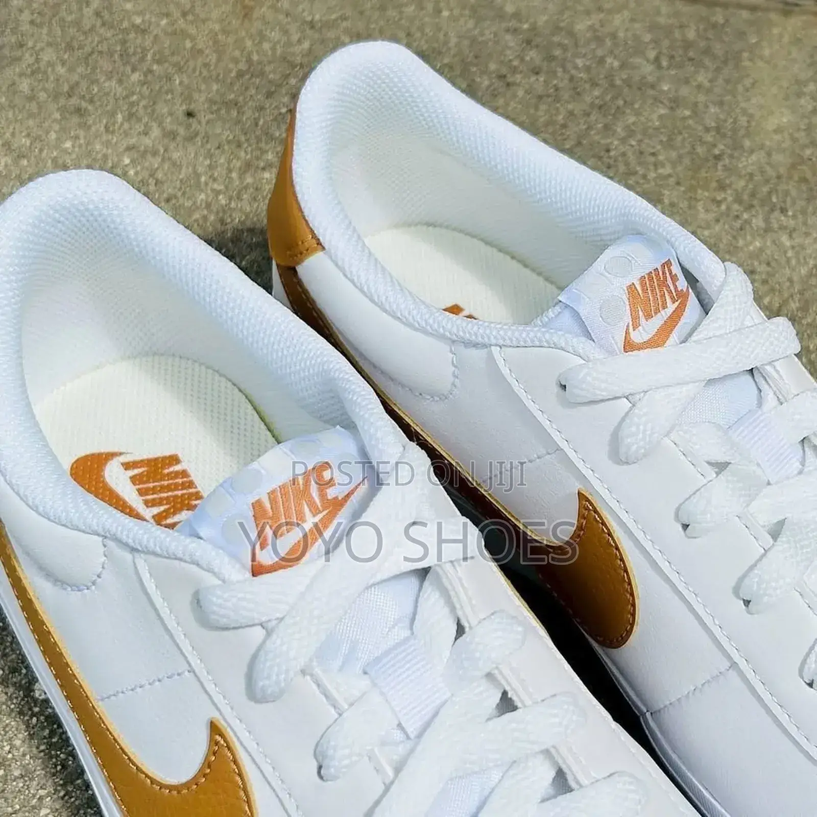 Nike Court Shot White Yellow Fashion Shoes