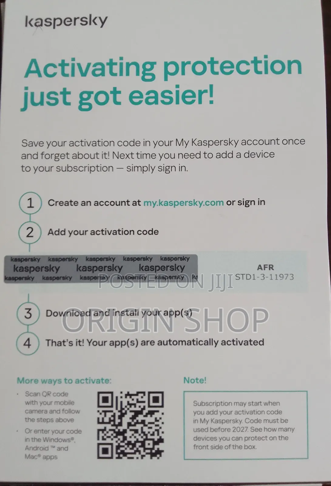 Kaspersky Activating Protection