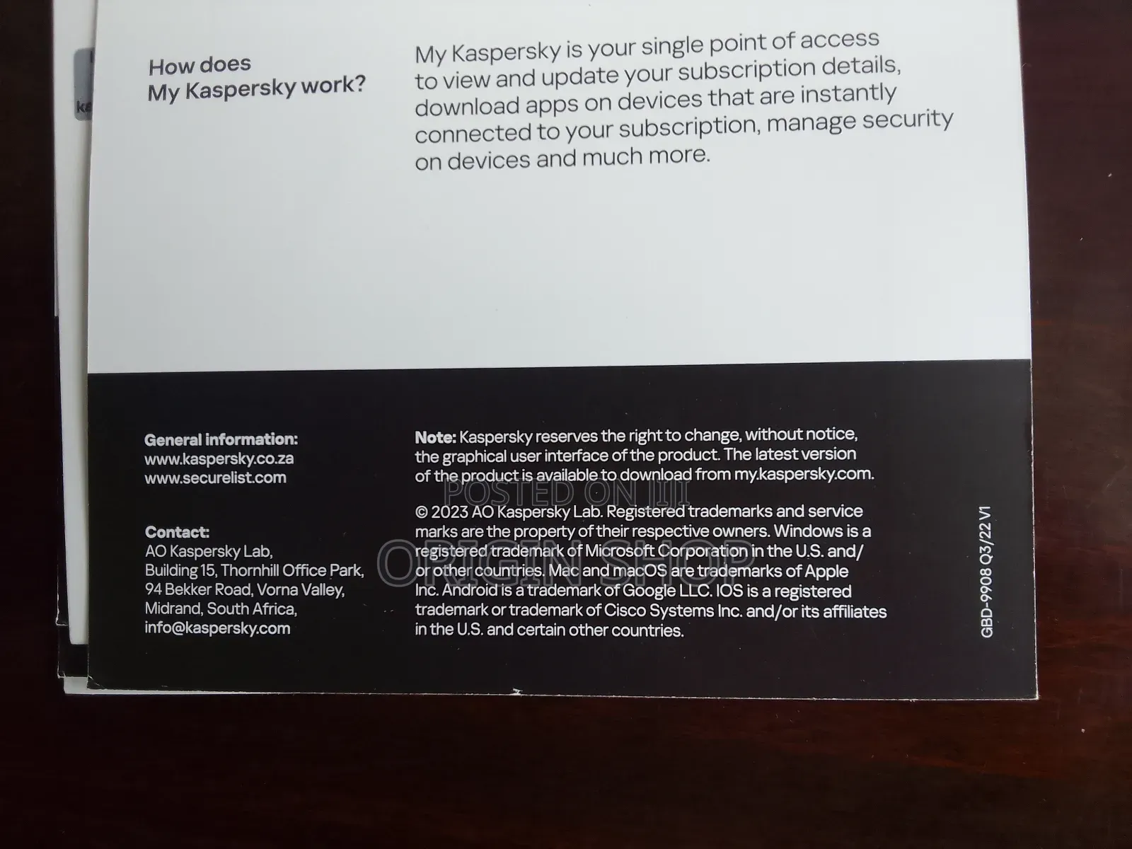 Kaspersky Activating Protection