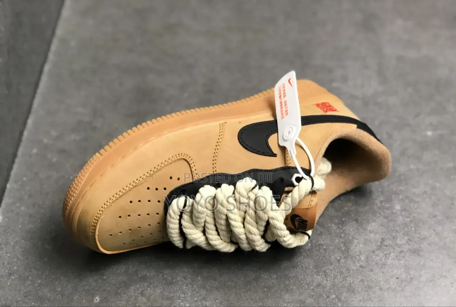 Nike Air Force 1 Brown Douple Lace Fashion Shoes