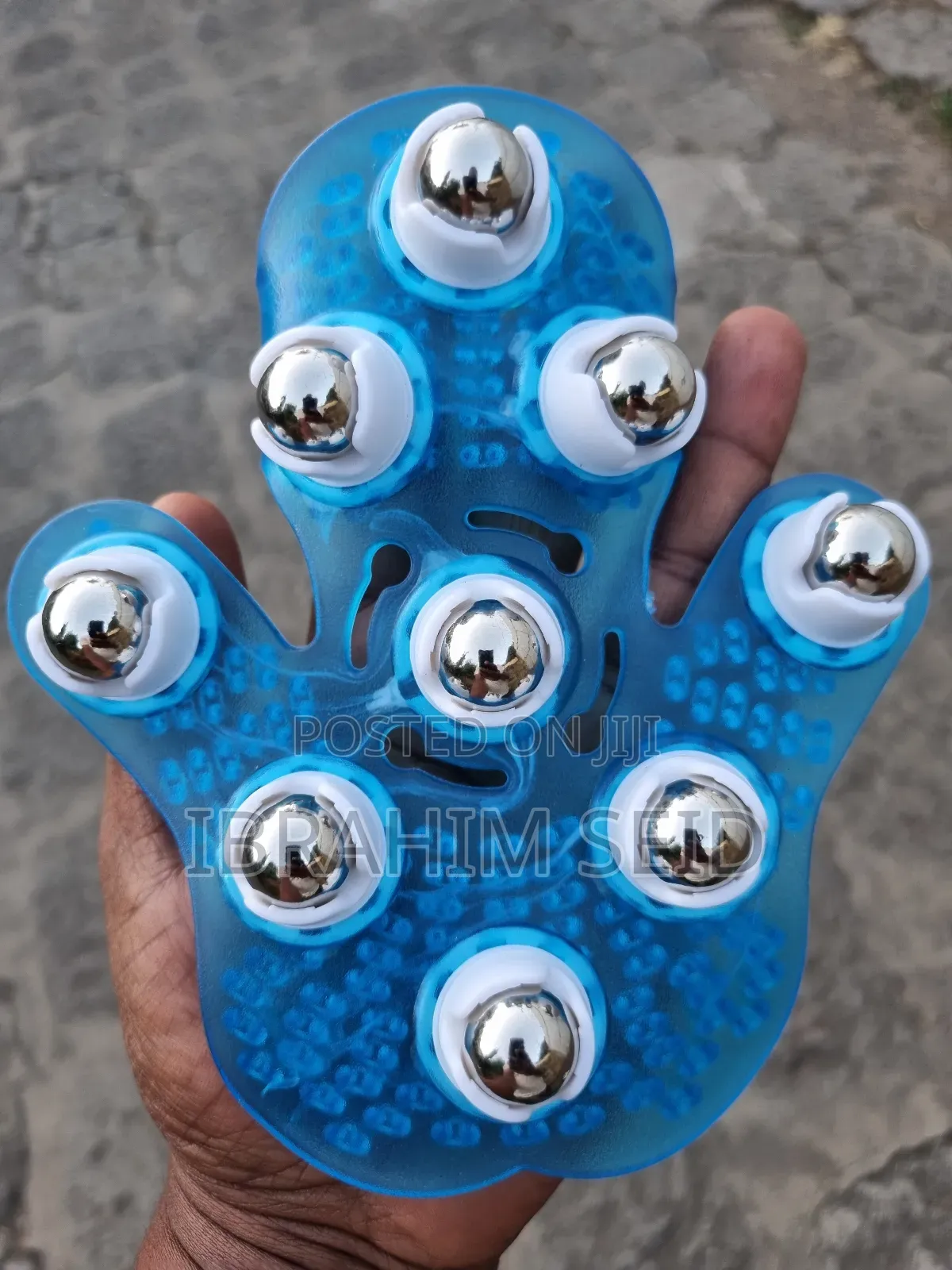 Massage Glove 9x Metal Rotating Massager Body Massage Gloves