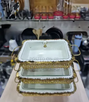 3pcs Ceramic Chafing Dish