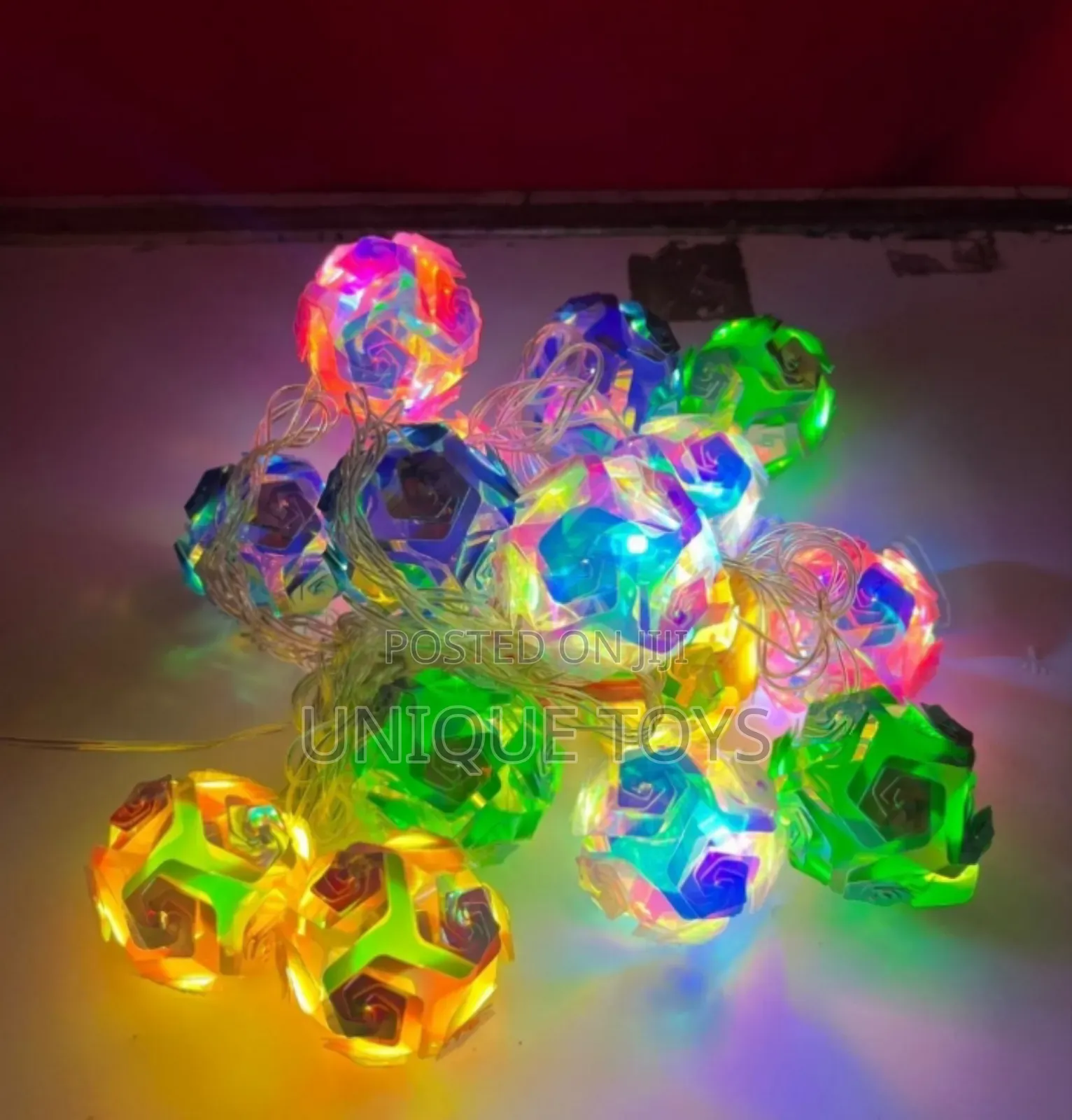 Festive Multi-Functional Christmas Rose Fairy Lights