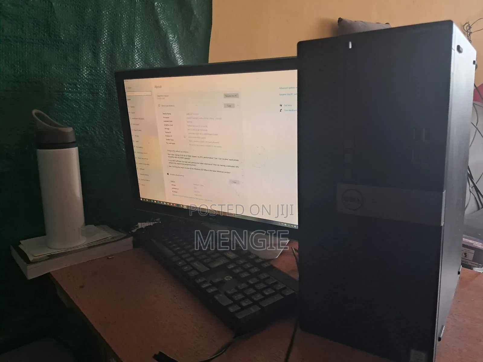Desktop Computer Dell Optiplex 3000 MT 8GB SSD 256GB