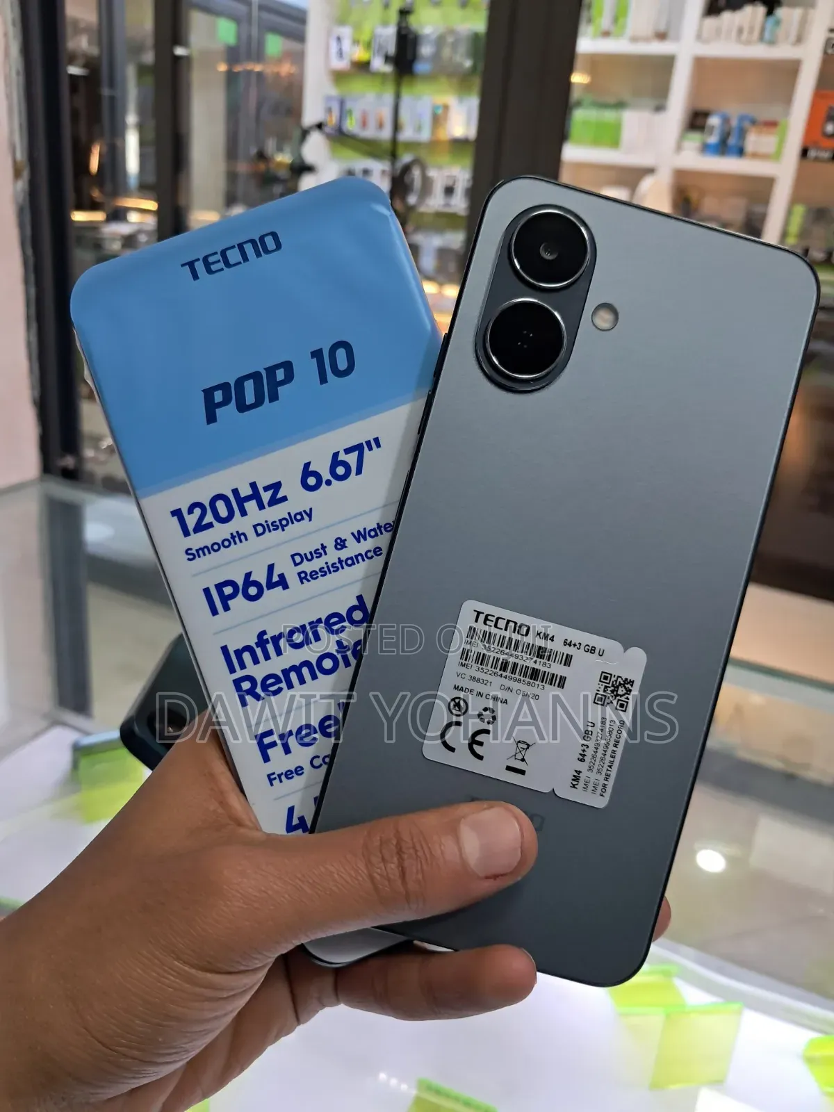 New Tecno Pop 10 64 GB Black