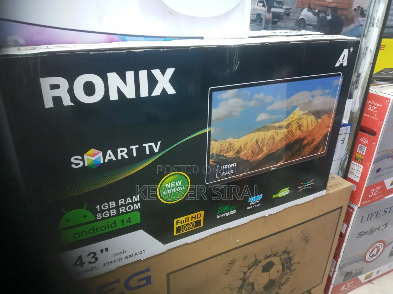 Ronax Tv43inch Smart ፍሬም ለስ እስክሪኝ