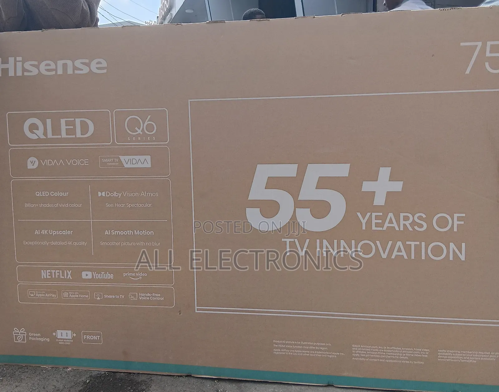 Hisense 75 Inch 55+Years Tv Innovation Qled Tv