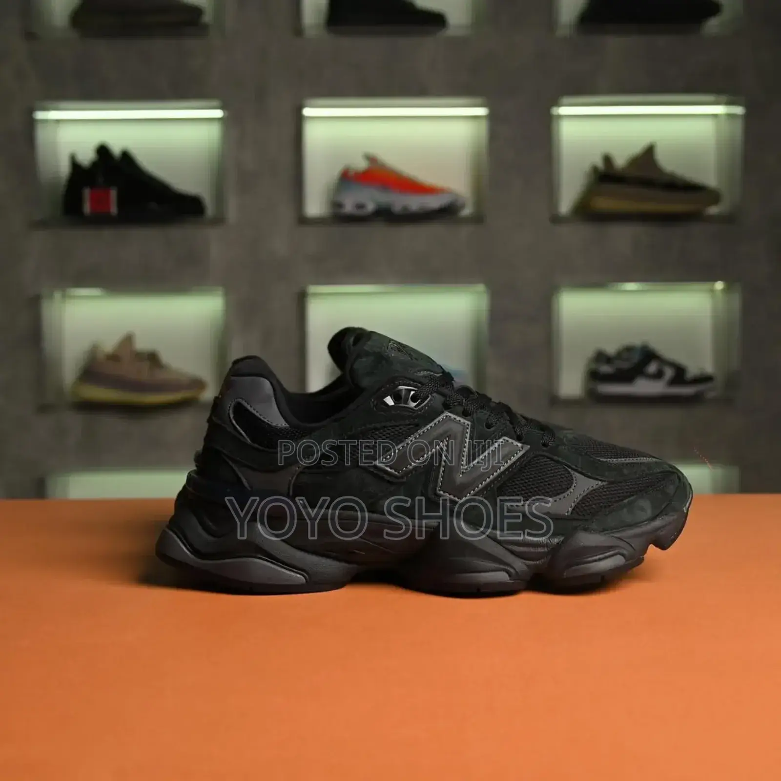 New Balane 9060 Triple Black Fashion Shoes