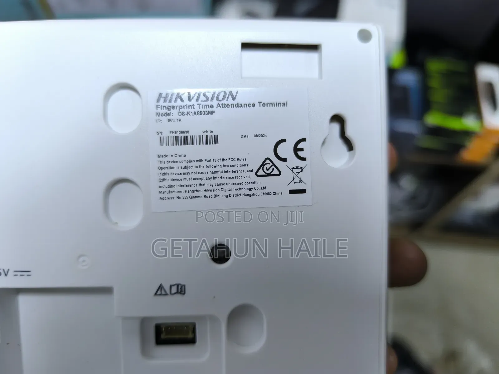 Hikvision Ds-K1a8503mf Value Series Fingerprint Time Attendance