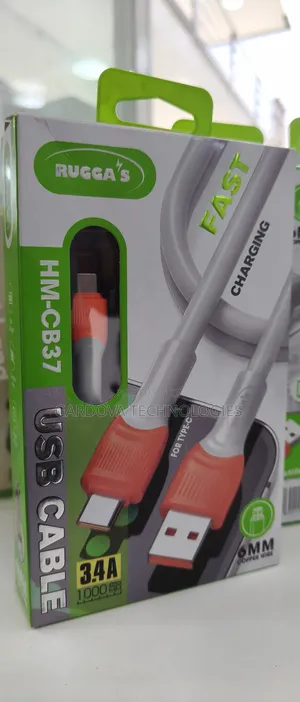 Photo - Rugga’S Hm-Cb37 Usb-C Cable – 3.4a Fast Charging | 1 Meter
