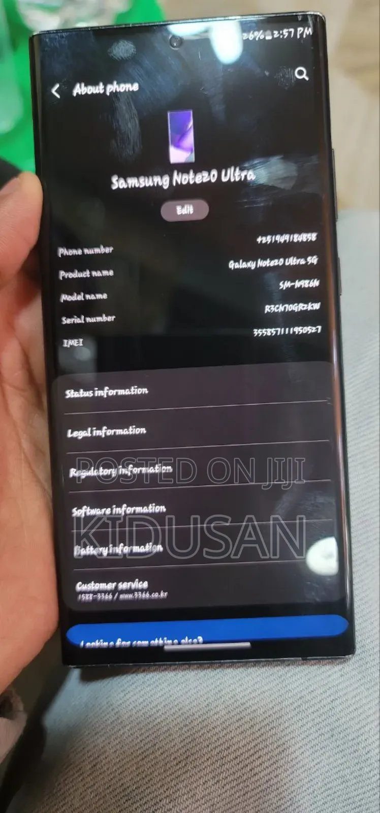 Samsung Galaxy Note 20 Ultra 256 GB Black