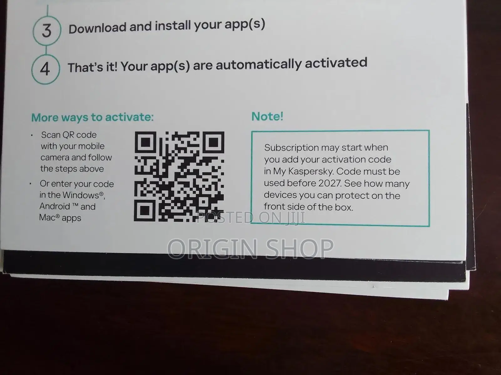 Kaspersky Activating Protection