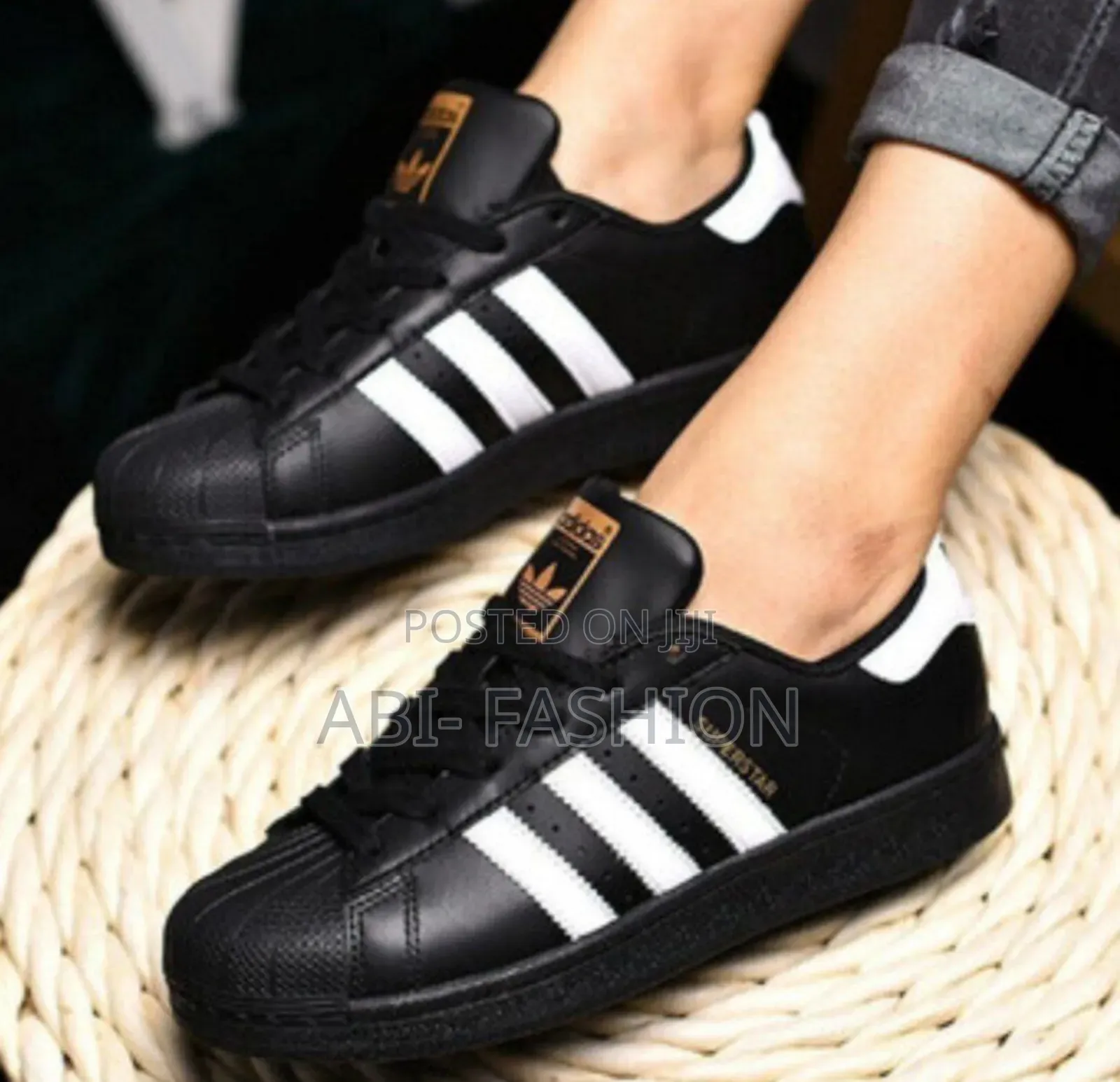 Adidas Superstar Black Insole Mens