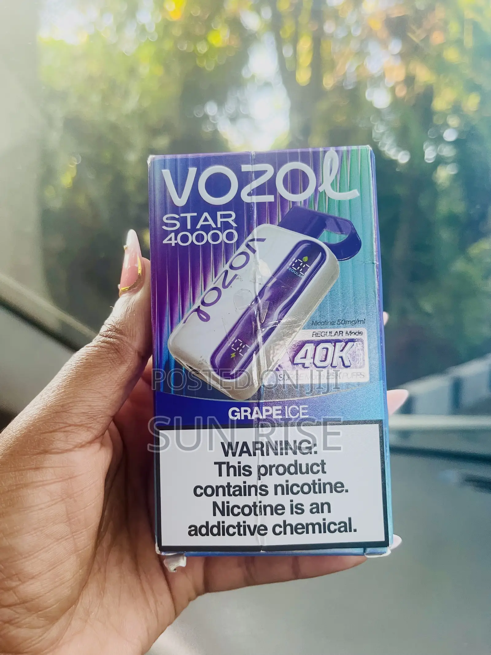 Vozol 40000 Puff Grape Ice Bole Addis