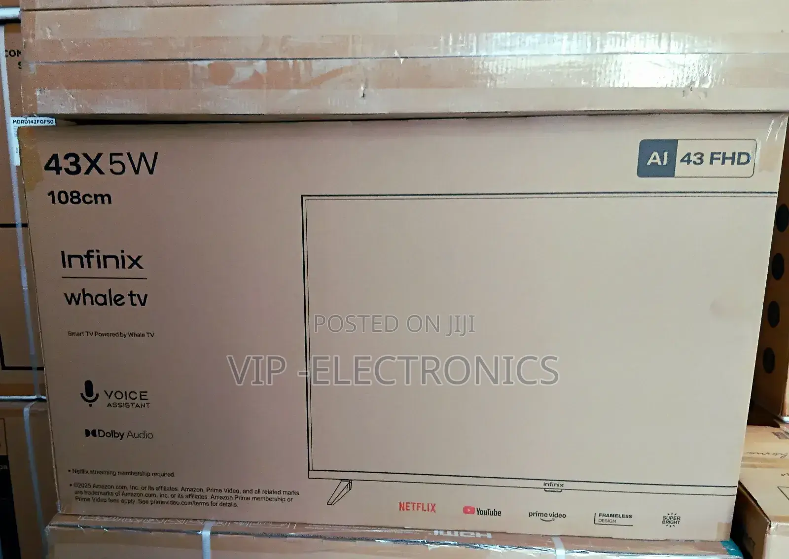 Infinix 43 Inch Tv Smart Full Hd New 2025 Model Frameless Tv