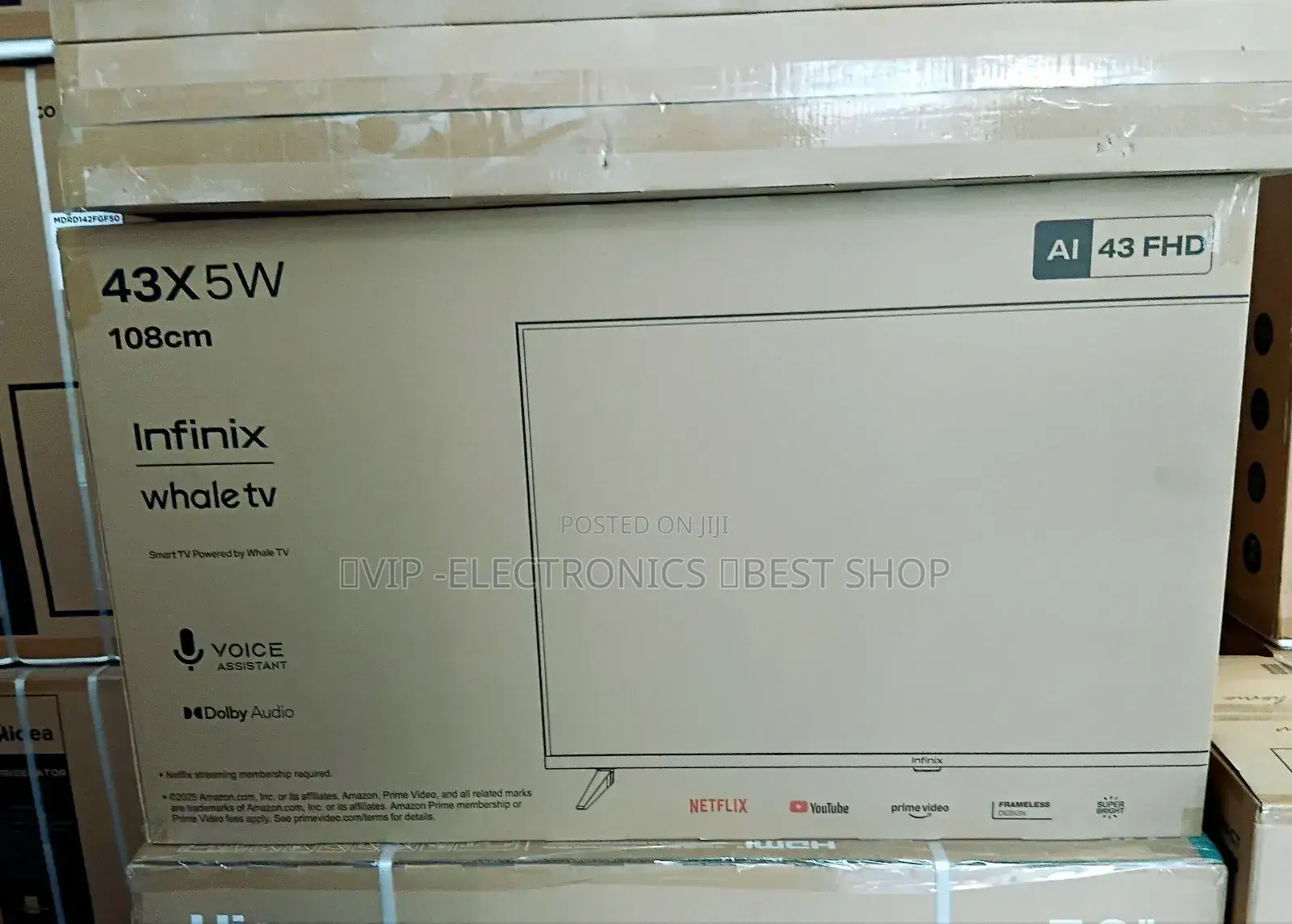 Infinix 43 Inch Tv Smart Full Hd New 2025 Model Frameless Tv