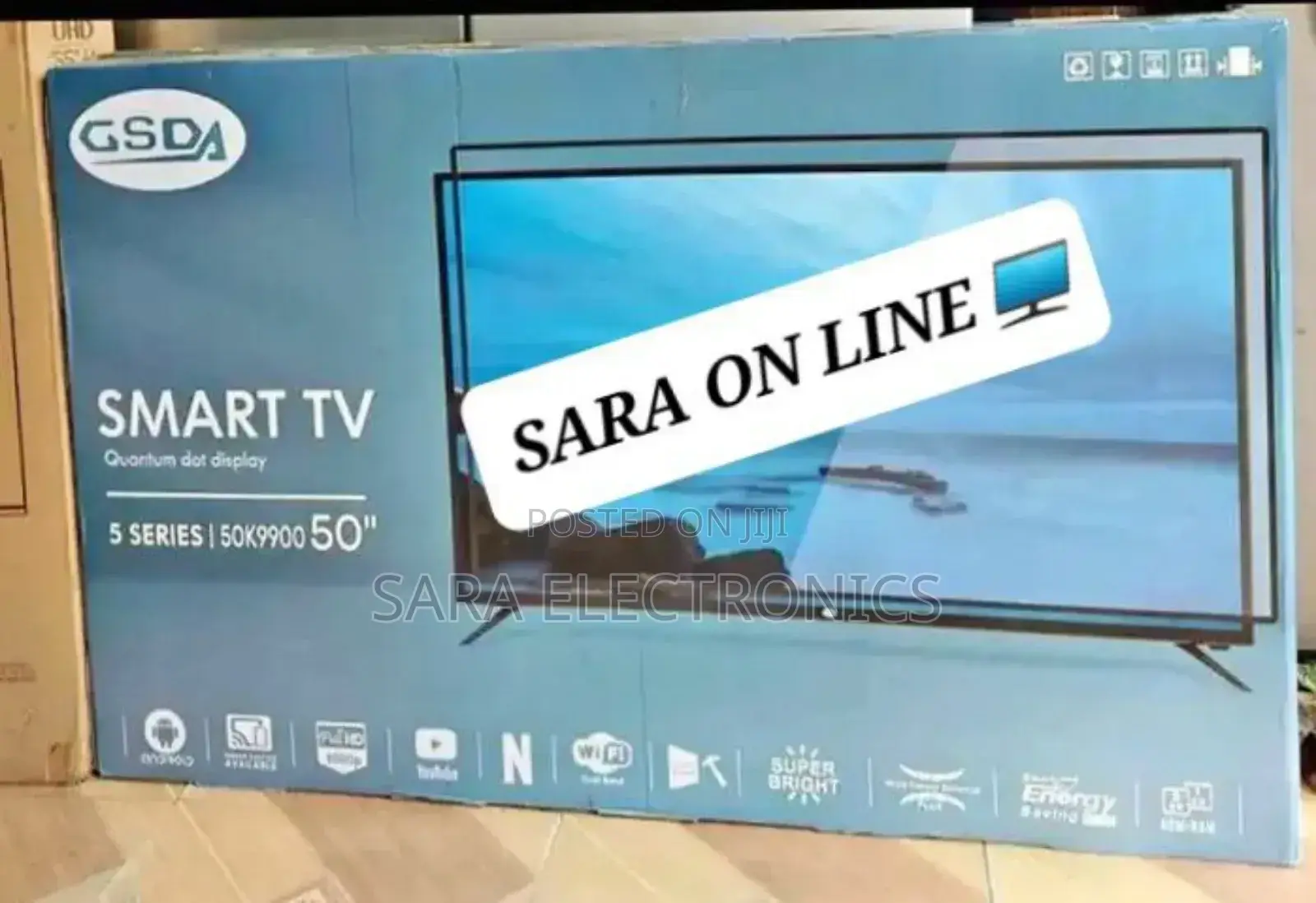 Gsda 50" Inch Smart Tv New Model Free Delivery