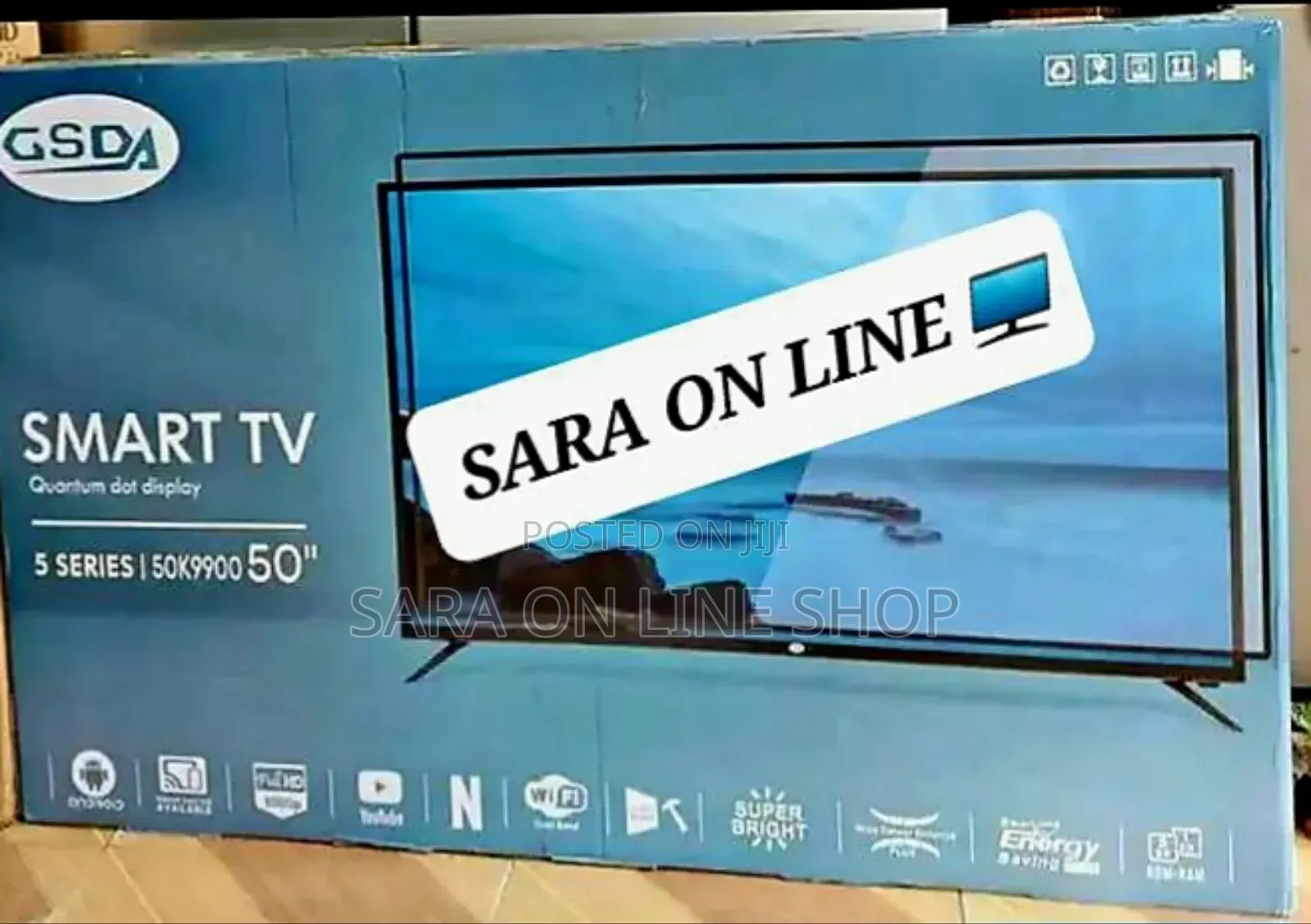 Gsda 50" Inch Smart Tv New Model Free Delivery