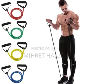 Workout Band Exercise Band With Handle for Men's and Women's Strength
