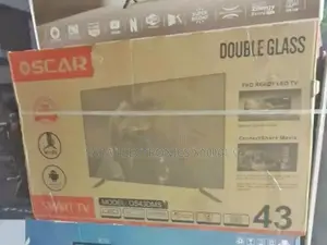 Oscar 43" Double Galss Smart Tv Free Delivery 50,000birr
