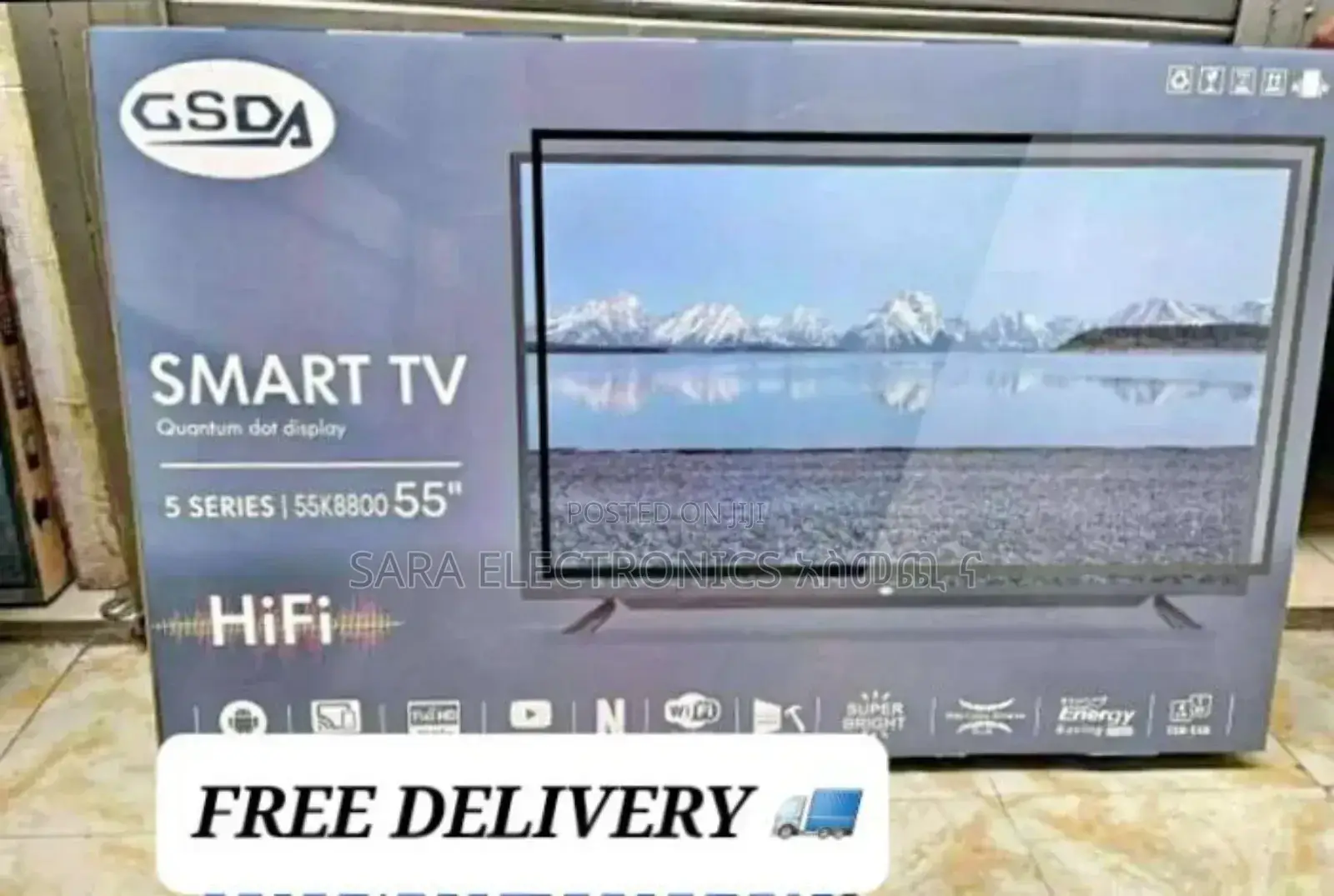 ●●Gsda 55" 5 Series Smart Tv ●New Model ●10year Warranty