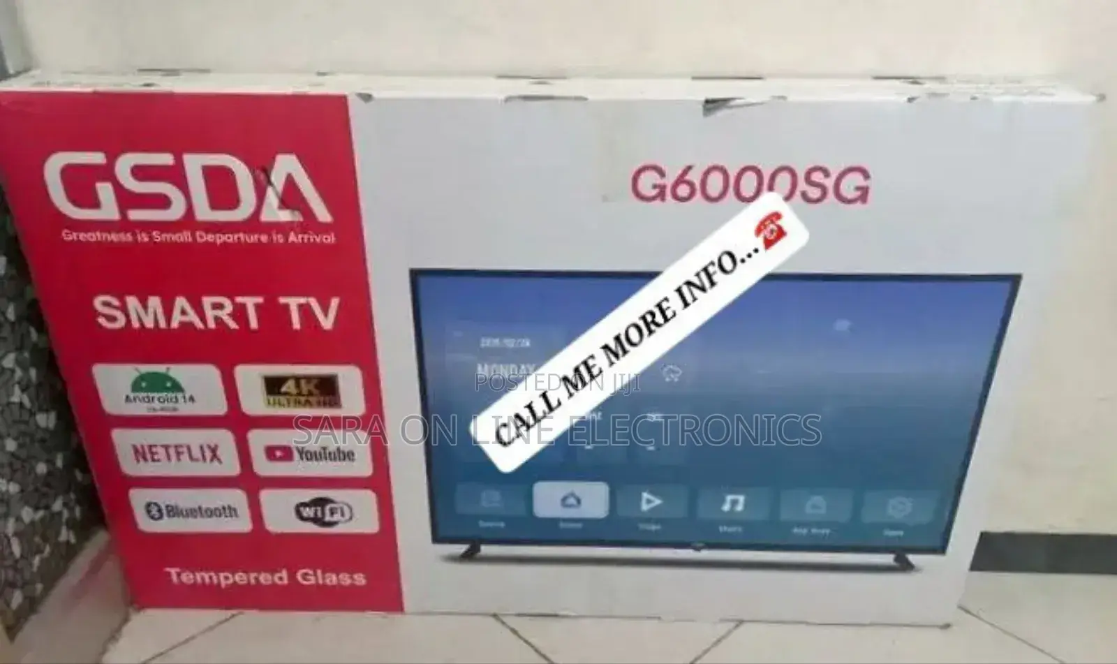 Gsda 60" Uhd Smart Android Tv ■New 2025 ■Free Delivery