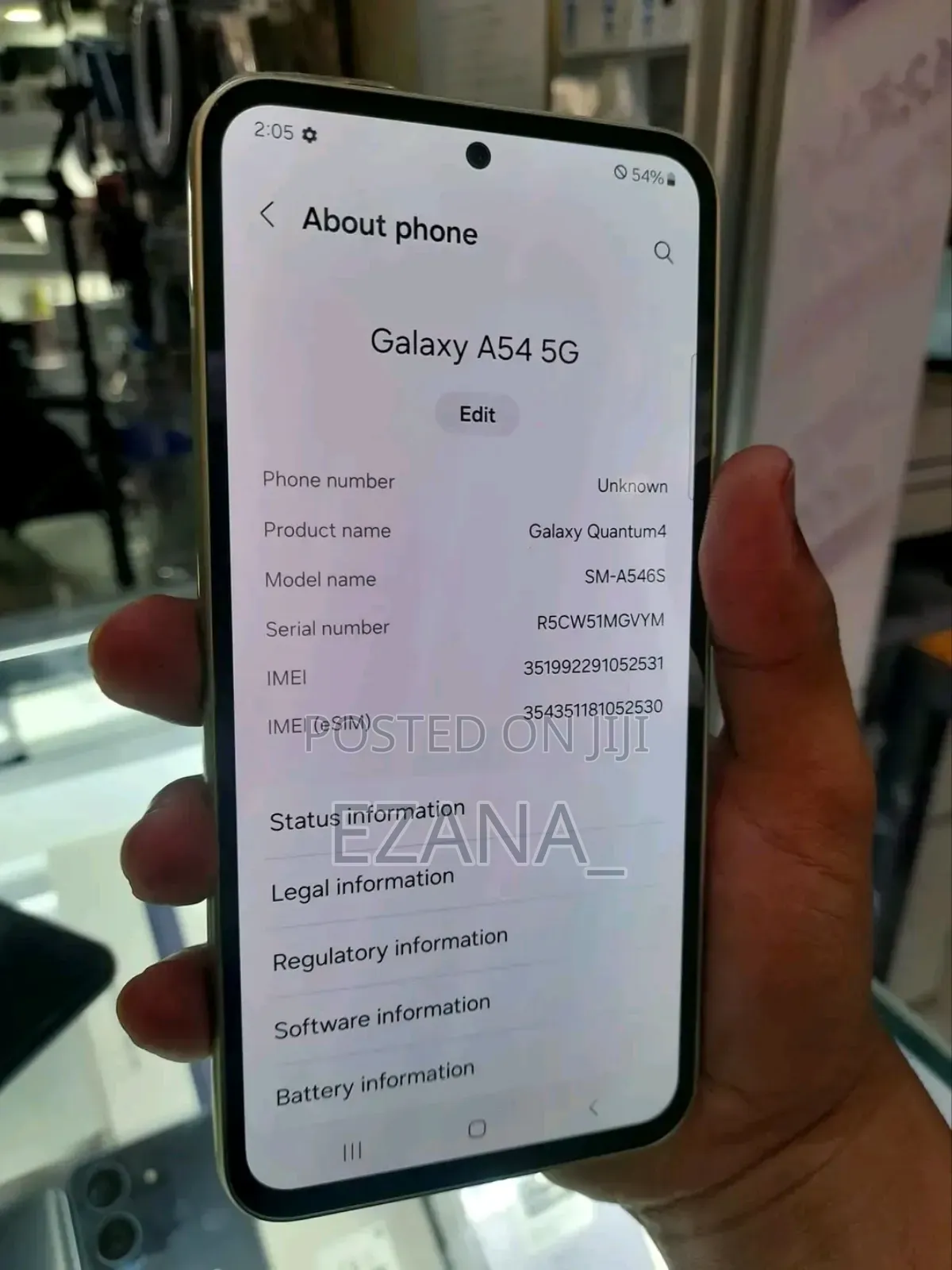 Samsung Galaxy A54 5G 128 GB Black