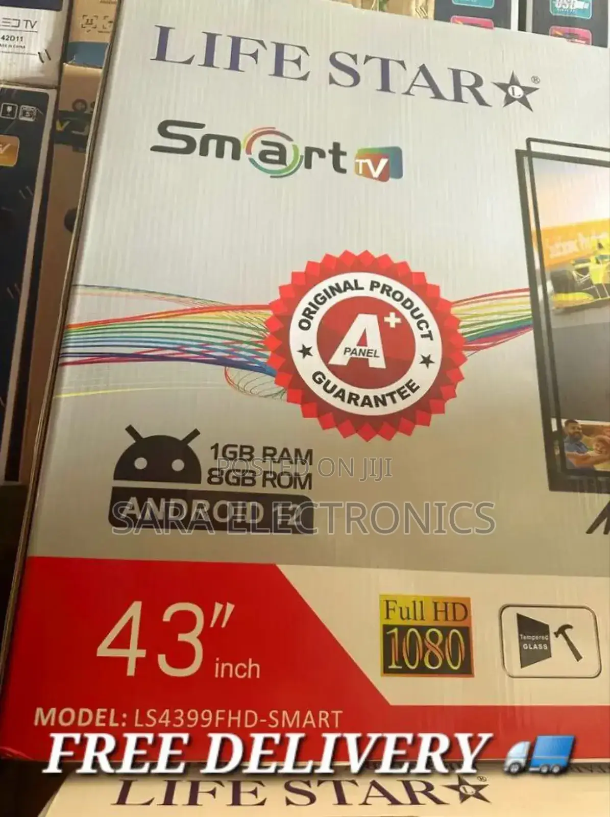 Life Star 43" Smart Android Tv ☆New Model ☆5year Warranty