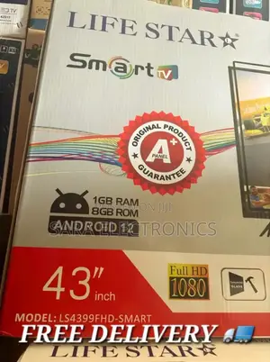Life Star 43" Smart Android Tv ☆New Model ☆5year Warranty