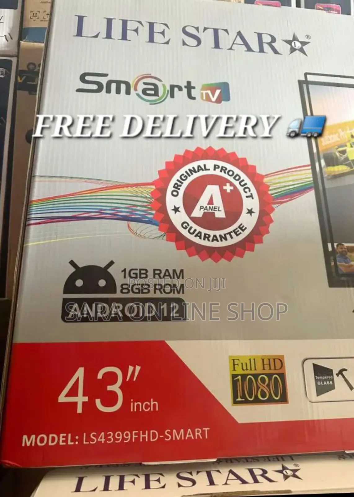 Life Star 43" Smart Android Tv ☆New Model ☆5year Warranty