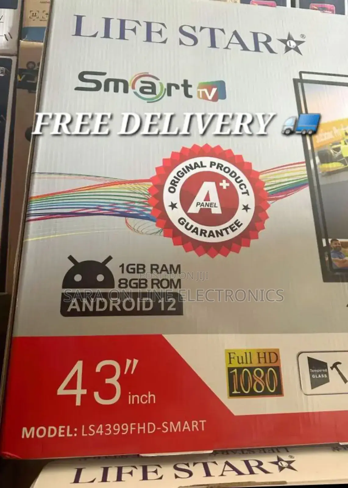 Life Star 43" Smart Android Tv ☆New Model ☆5year Warranty