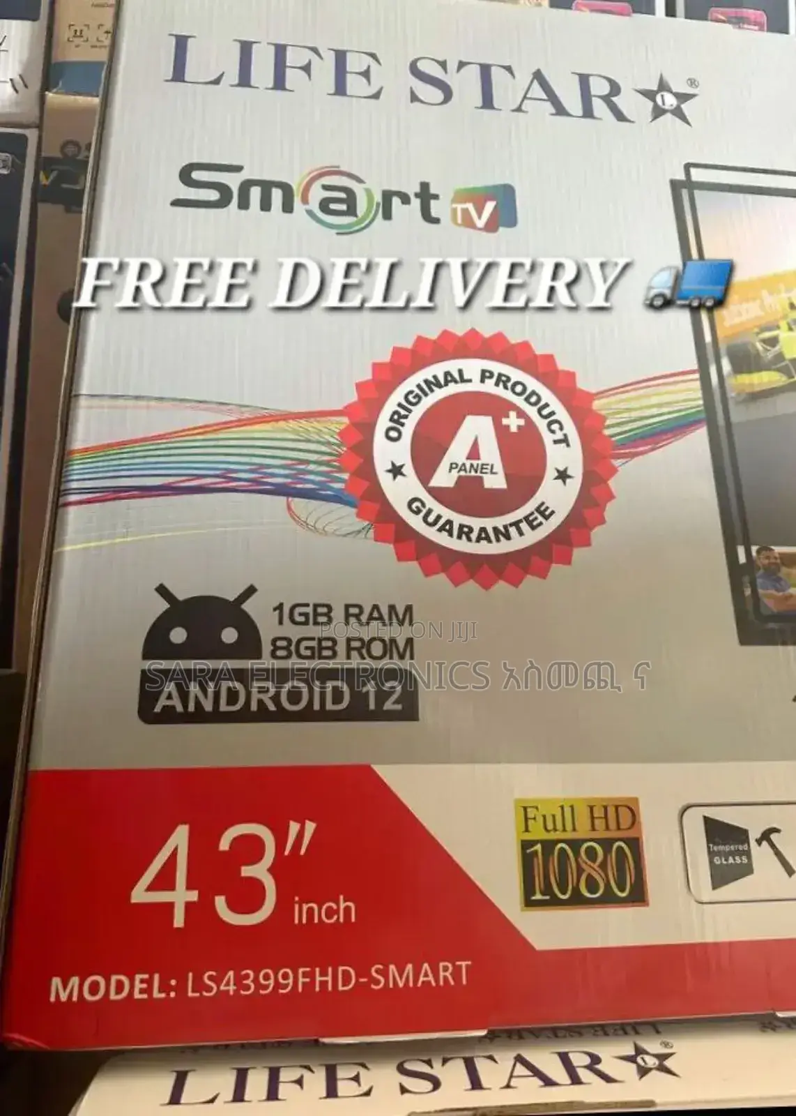 Life Star 43" Smart Android 12 TV ☆New Model ☆10_year Warranty